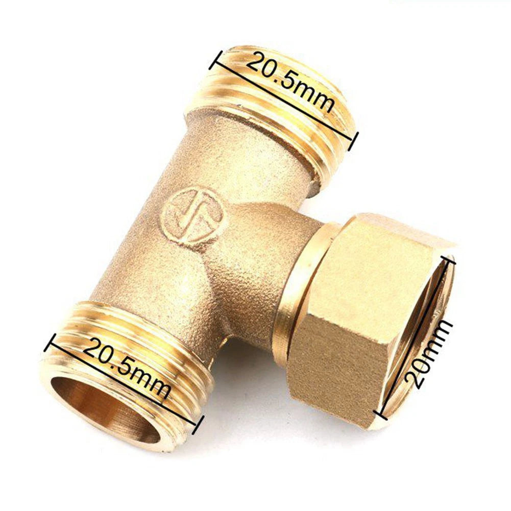 T Shaped Water Pipe Connector for Angle Valves and Hoses