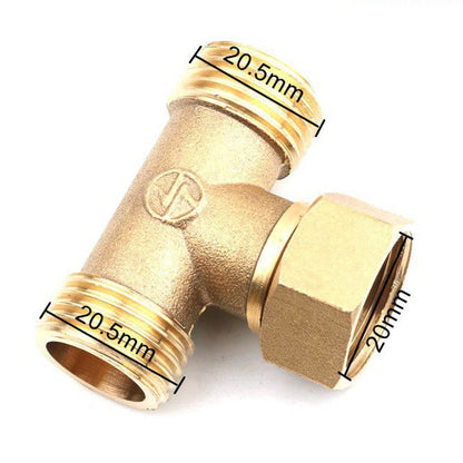 T Shaped Water Pipe Connector for Angle Valves and Hoses