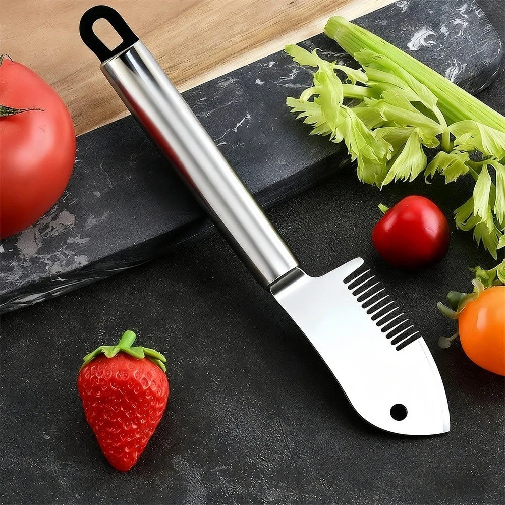 Stainless Steel Scallion Slicer for Kitchen Use (22.5x4cm)