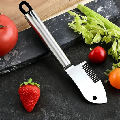 Stainless Steel Scallion Slicer for Kitchen Use (22.5x4cm)