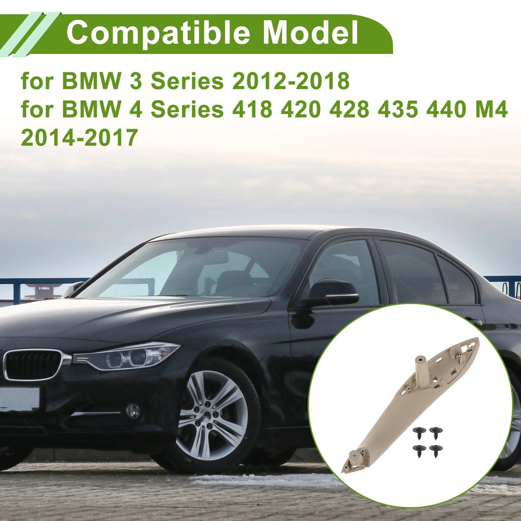 Door Panel Handle Pull Trim Cover Replacement for BMW 3 Series (2012–2018)