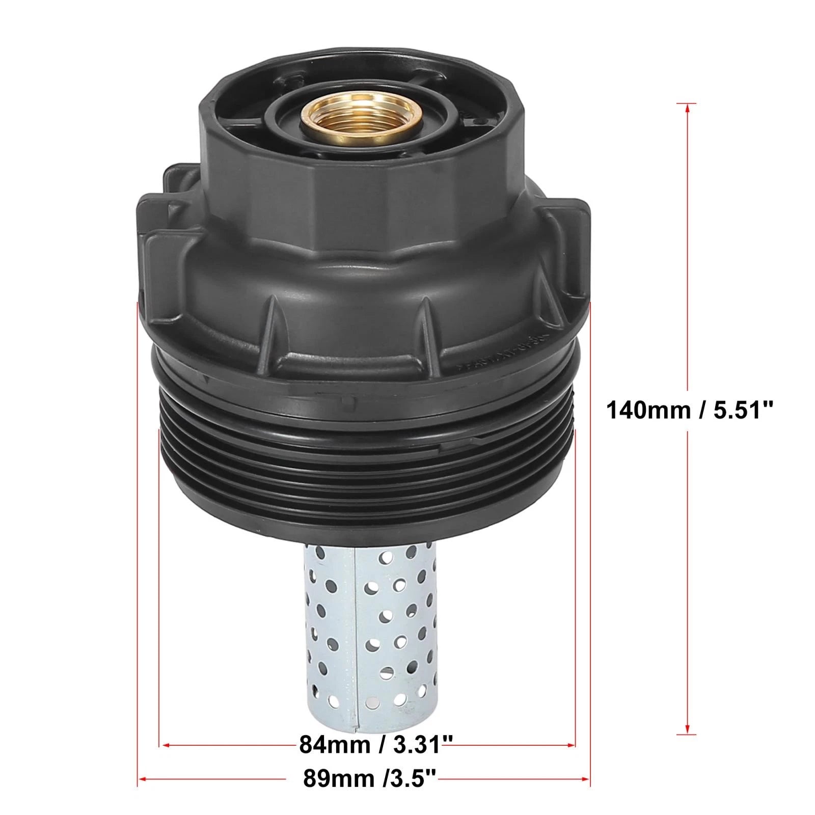 Oil Filter Cap Assembly Housing Replacement for Toyota Lexus LX570 (2008–2015)