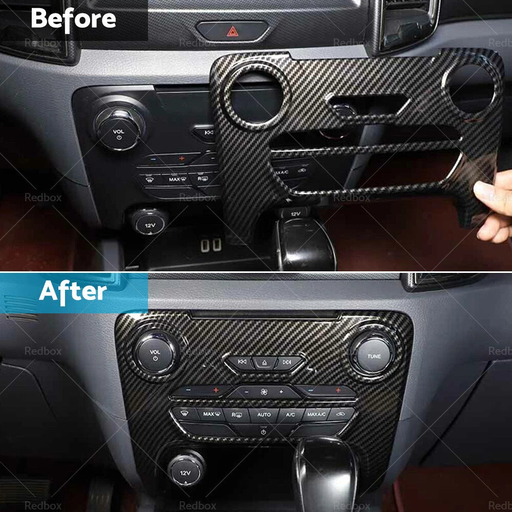 Air Condition Switch Button Cover Trim for Ford Ranger (2015–2021) ABS