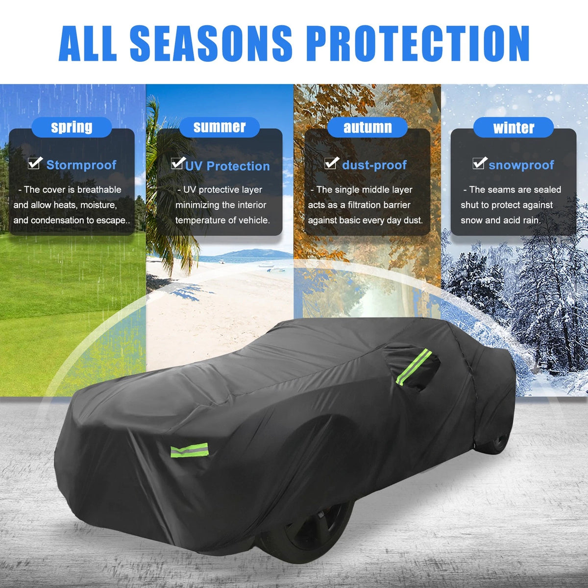 Waterproof SUV Car Cover with Zipper for Chevrolet Camaro (2010–2021)