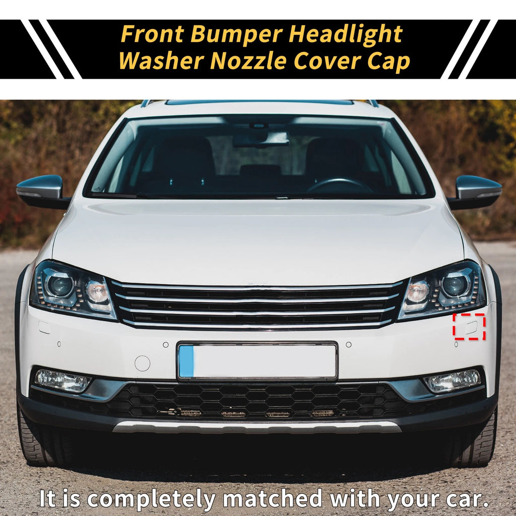 Left Bumper Headlight Washer Nozzle Cover Cap for VW Passat (2005–2010)