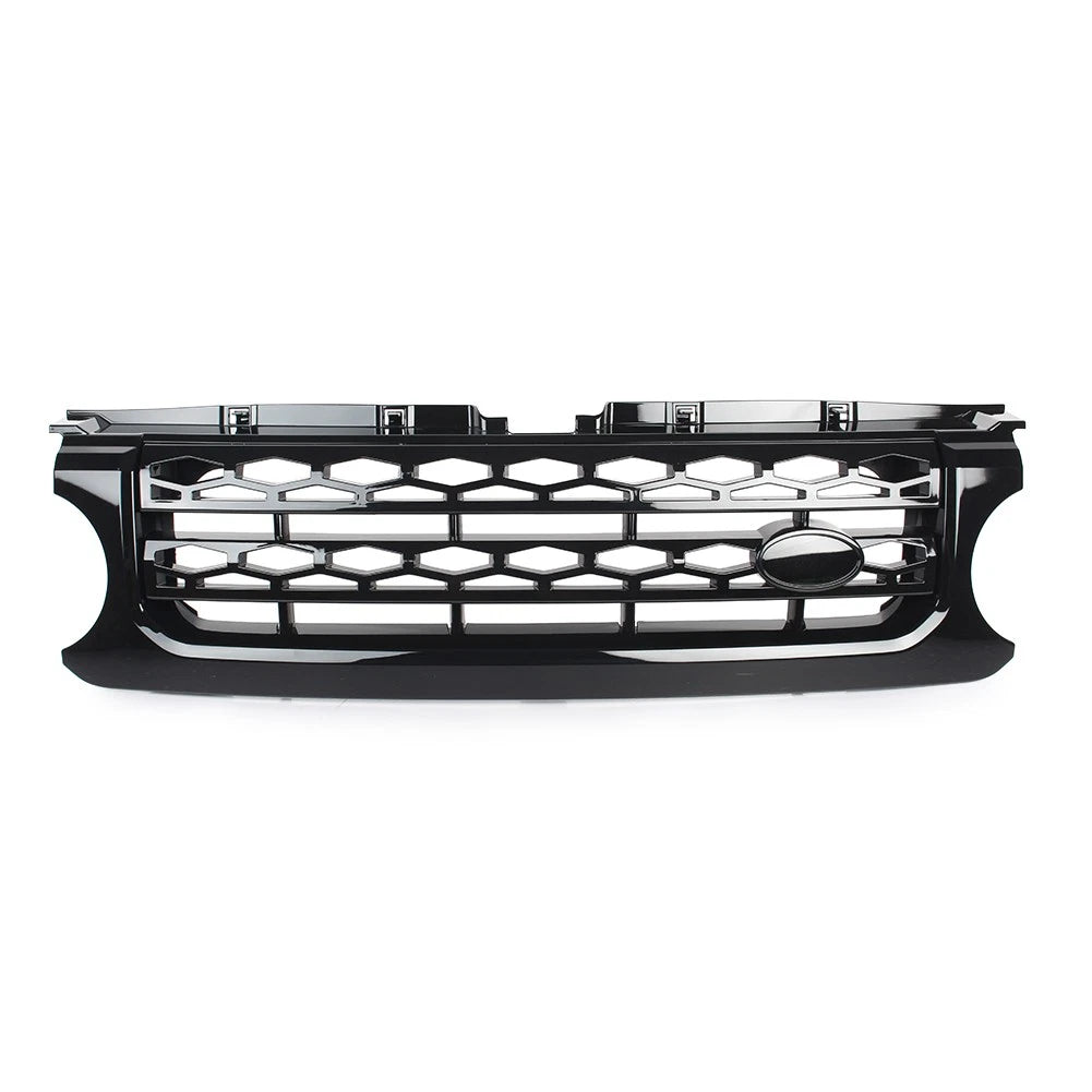Front Upper Bumper Mesh Grille for Land Rover LR4 (2010–2013) Glossy Black