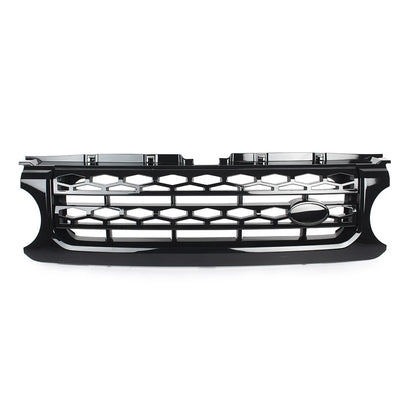 Front Upper Bumper Mesh Grille for Land Rover LR4 (2010–2013) Glossy Black