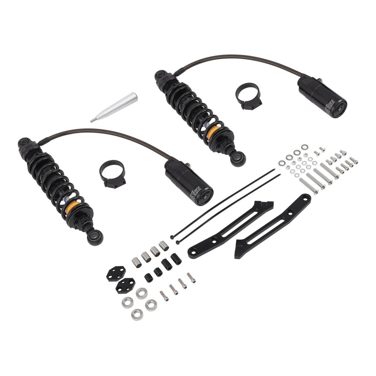 Remote Reservoir Rear Suspension Shocks for Harley Road King (2014–2025)