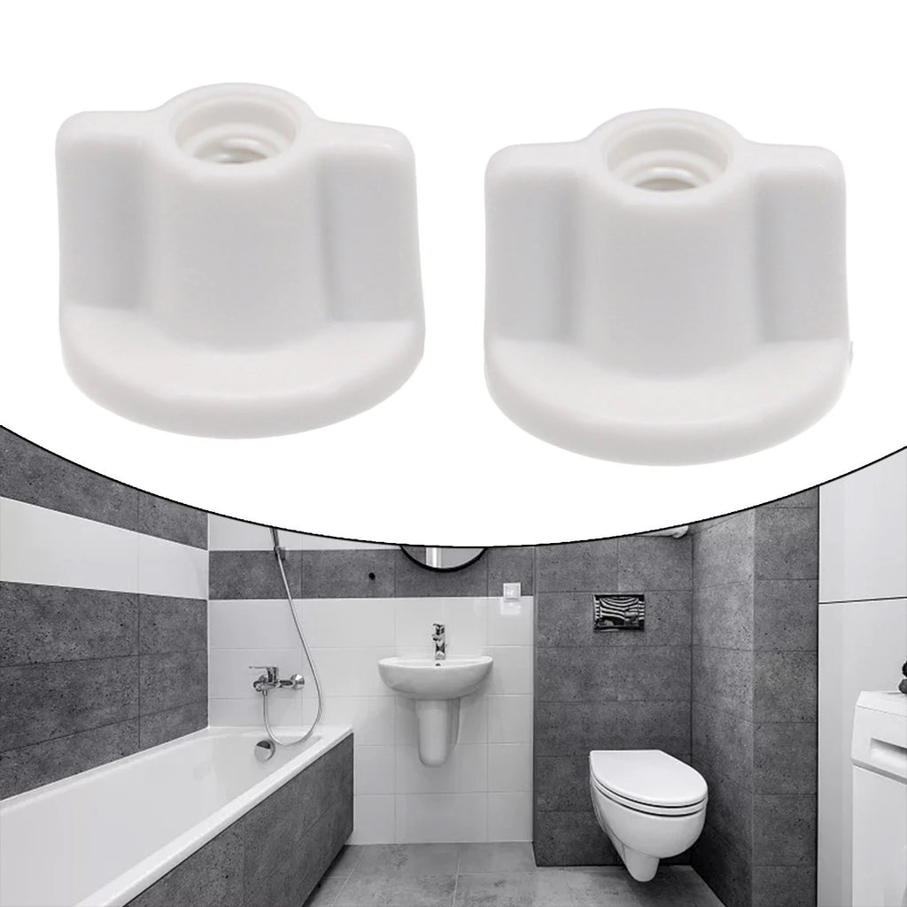 Set of 4 Rear Nut Fixed Replacement for 6mm Screws (White)