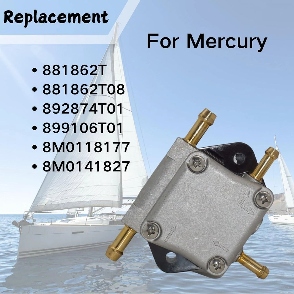 Fuel Pump for Mercury Mariner 25HP 30HP 40HP 50HP 60HP (2002–2012) 8M0118177