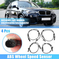 ABS Wheel Speed Sensor Front Rear Left Right Set for BMW X4 (2015–2022)