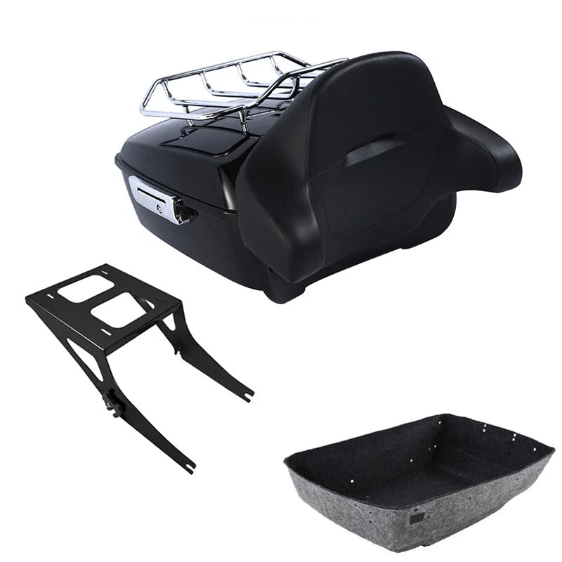 Trunk Backrest Rack Mount for Harley Fatboy FLSTF (2008–2017)