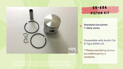 Piston Kit 09-694 STD for Arctic Cat Tigre 6000 L/C (2000–2001)