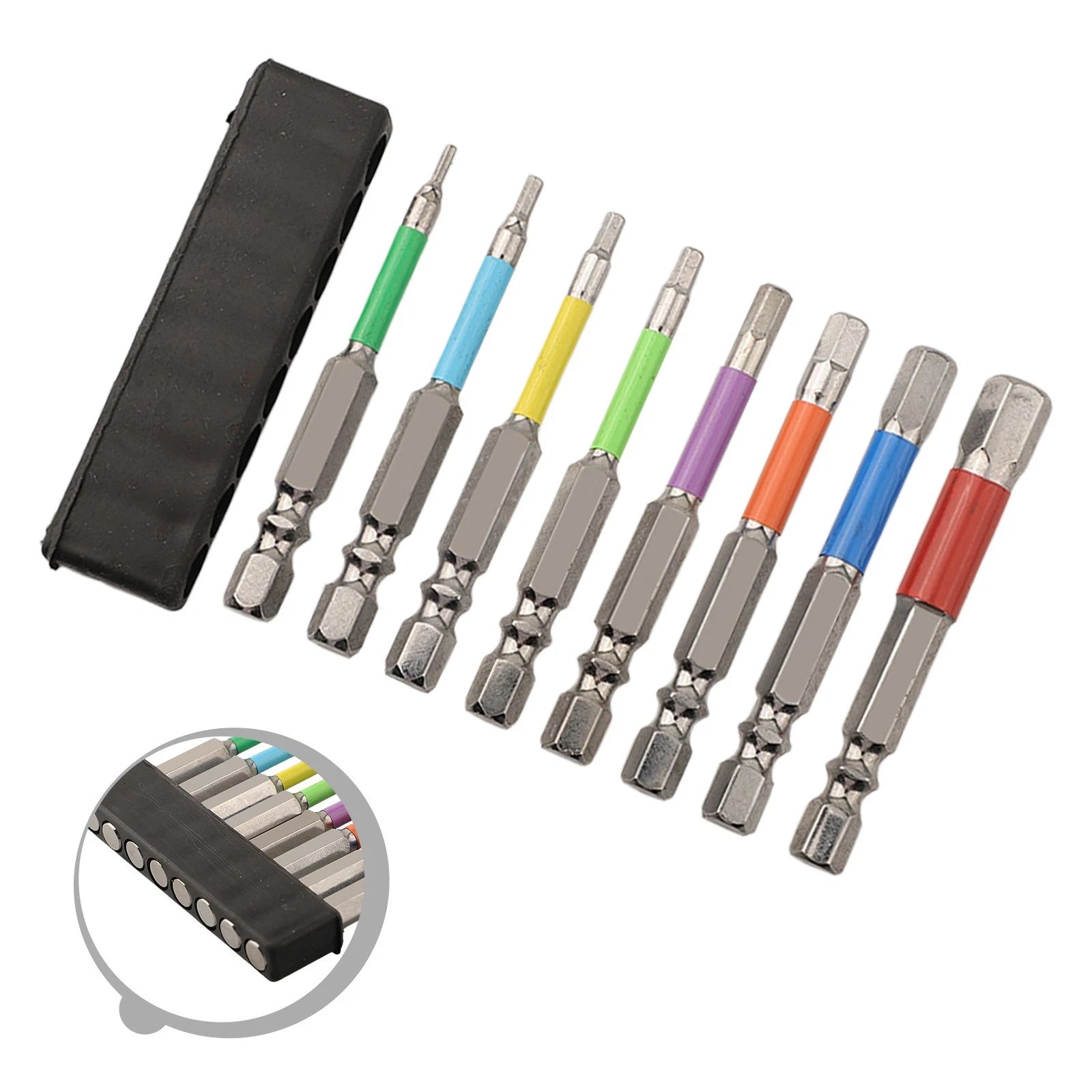 8PCS Magnetic Hexagonal Screwdriver Bits for Various Tools and Drills