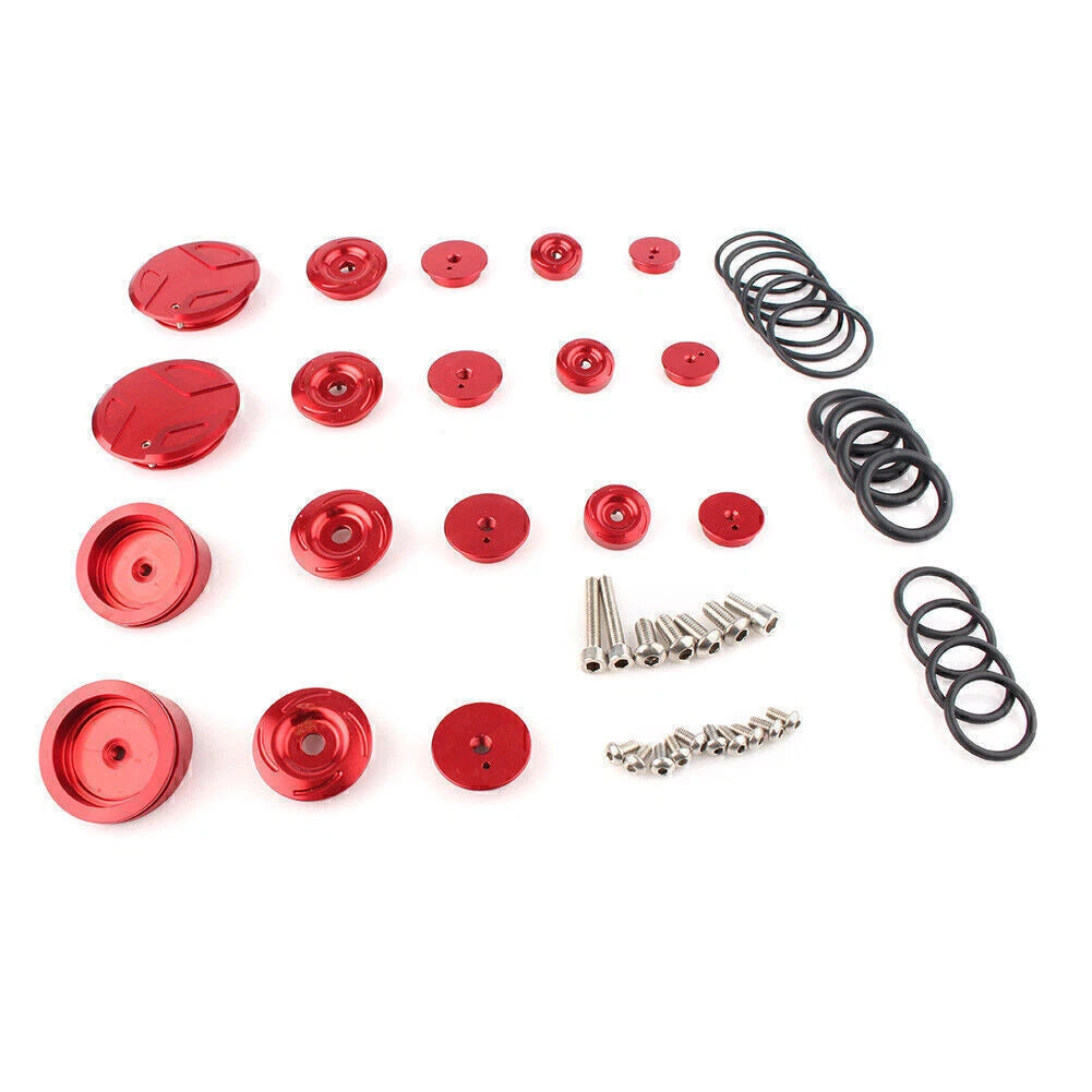 18PCS Frame End Cap Hole Plug Kit for BMW R 1200 GS ADV (2013–2019)