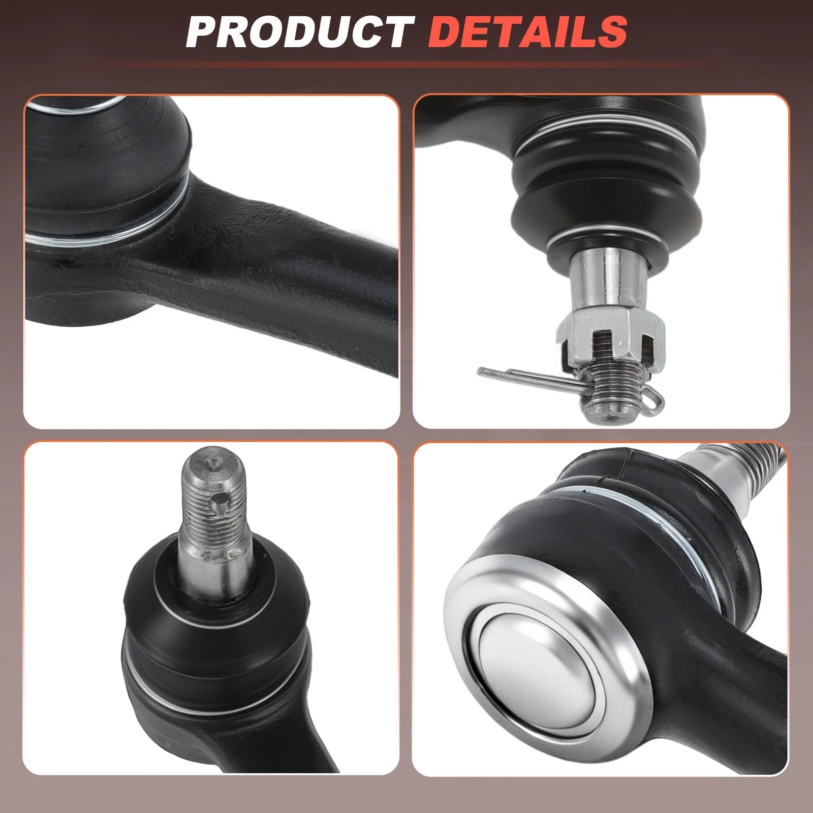 2Pcs Front Outer Tie Rod Ends for Nissan Frontier Pathfinder Xterra (2005–2012)