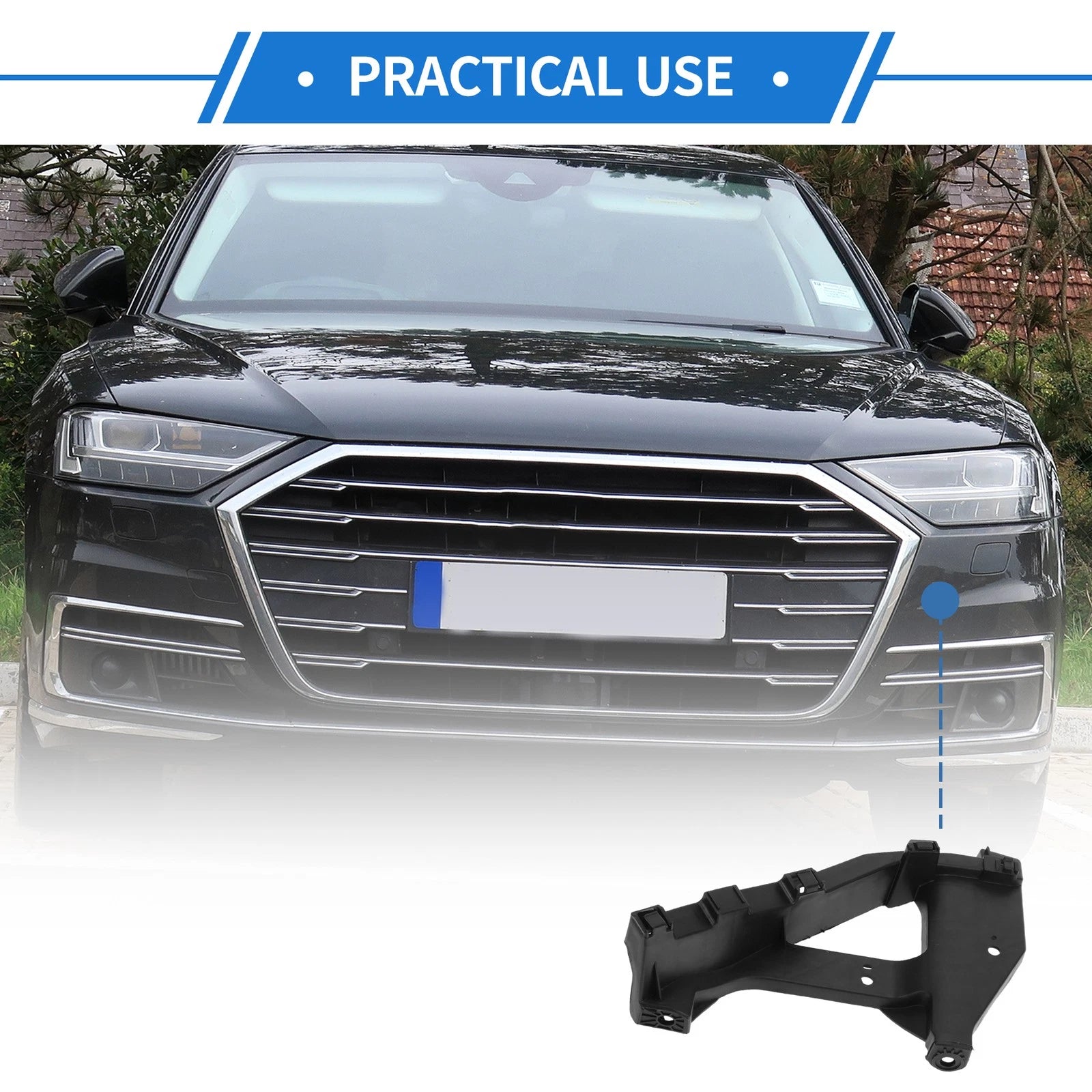 Front Left Bumper Retainer Bracket Replacement for Honda Civic (2016–2021)