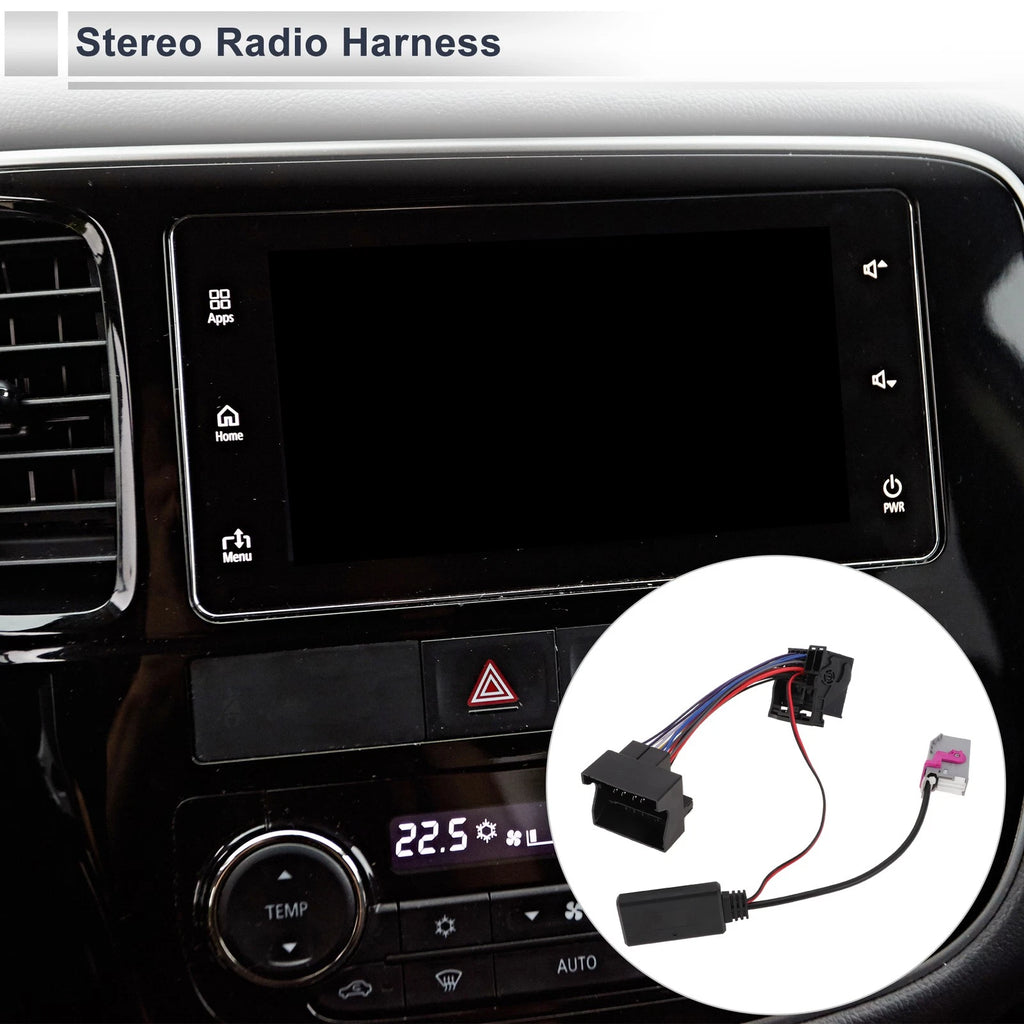 Bluetooth Stereo Radio Harness AUX Adapter Music Cable for Audi A3 (2005–2015)