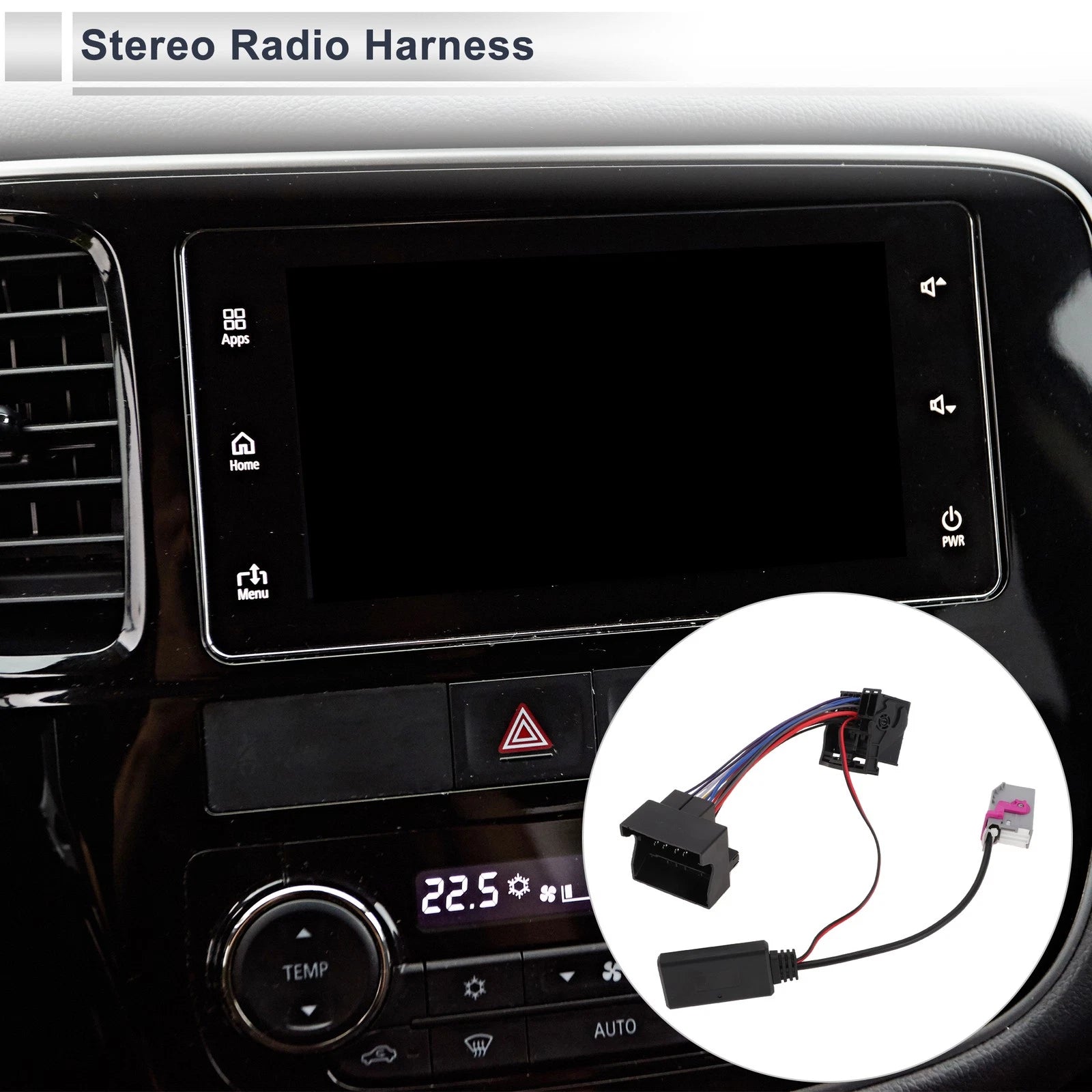 Bluetooth Stereo Radio Harness AUX Adapter Music Cable for Audi A3 (2005–2015)
