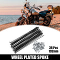 Bicycle Spokes 14G 192mm with Nipples Replacement Set for Most Bikes