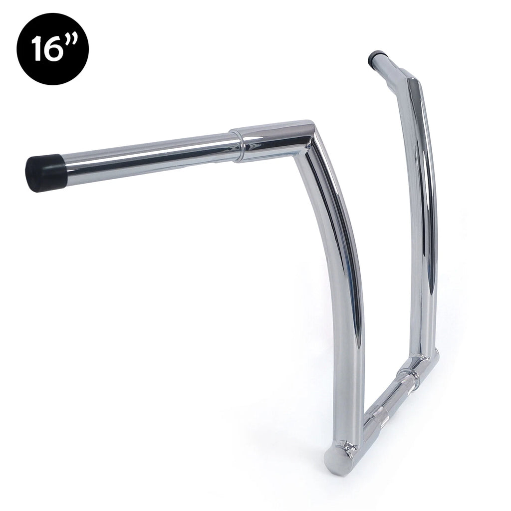 Chrome 16" Rise Handlebar Ape Hanger for Harley FXDLS (2016–2017), FLS FLSS FLSTC (2000–2017)