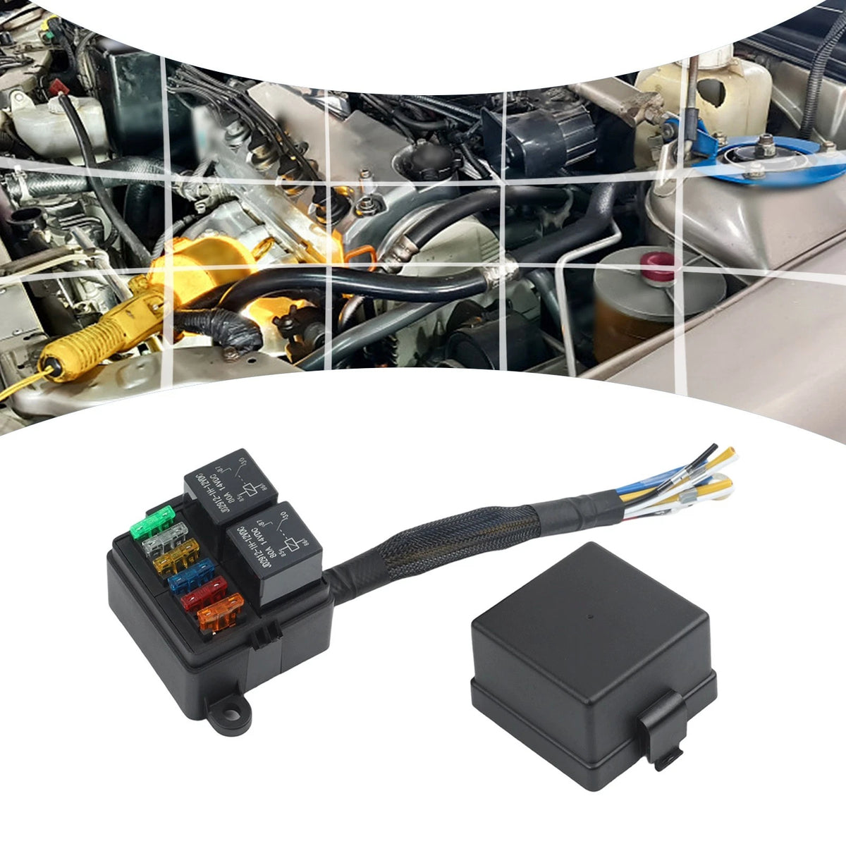 For Car Electrical Upgrades 12V Fuse Box Large Capacity Fuse Panel For Car