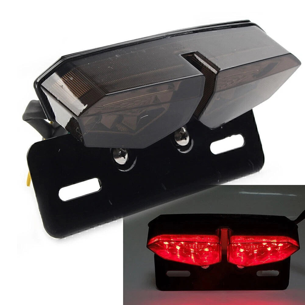 Motorcycle Rear License Plate Holder Bracket with Tail light Turn Signal Brake
