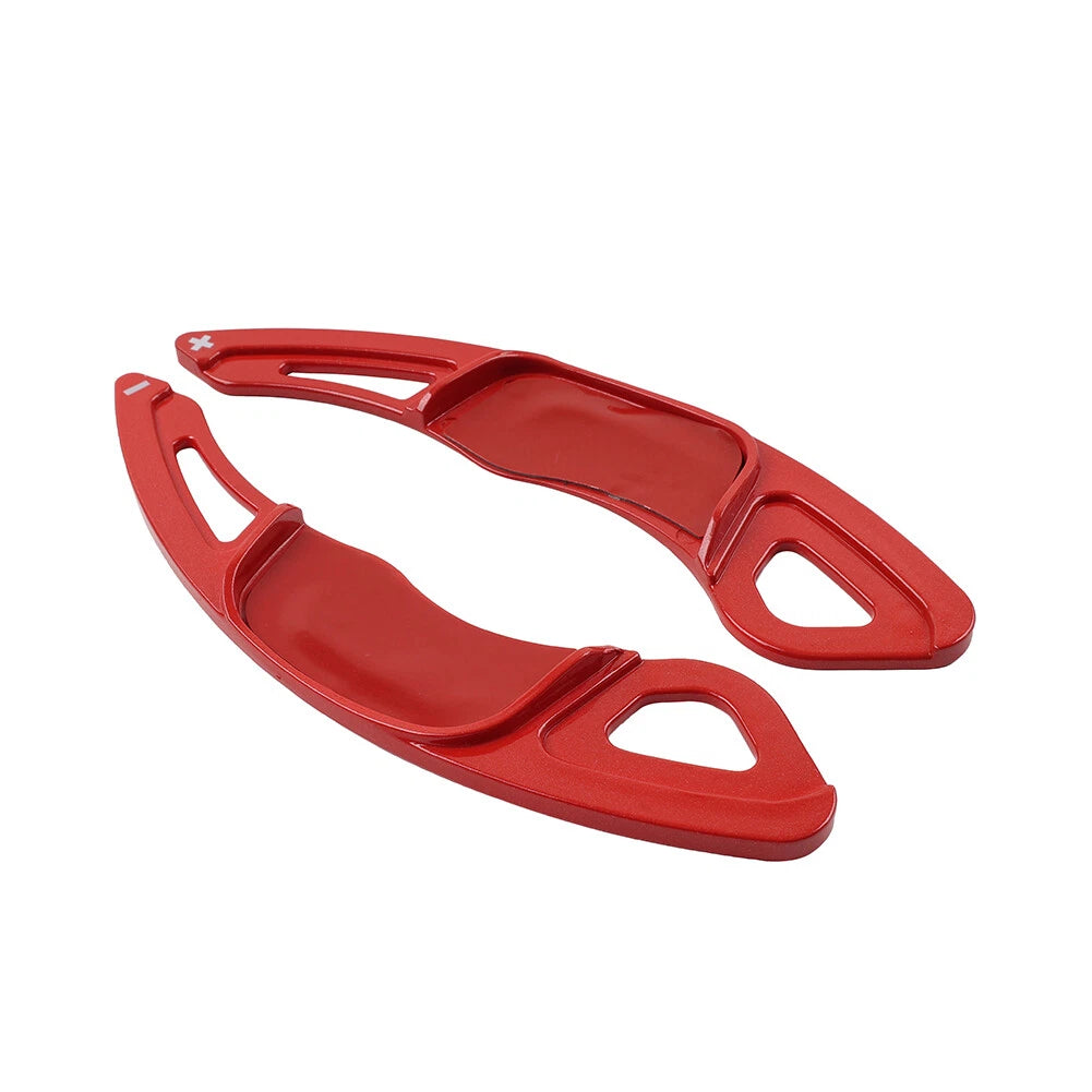 Red Steering Wheel Paddle Shifter Extension For VW Golf 7 Polo Jetta Scirocco