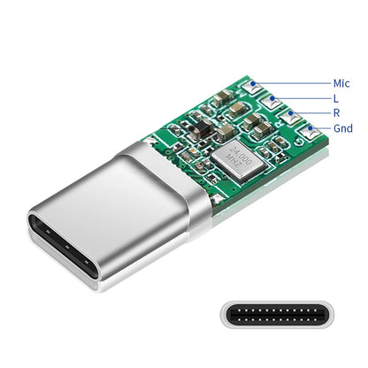 Type-C Audio Headphone Plug for HiFi Sound Quality (32bit 384kHz)