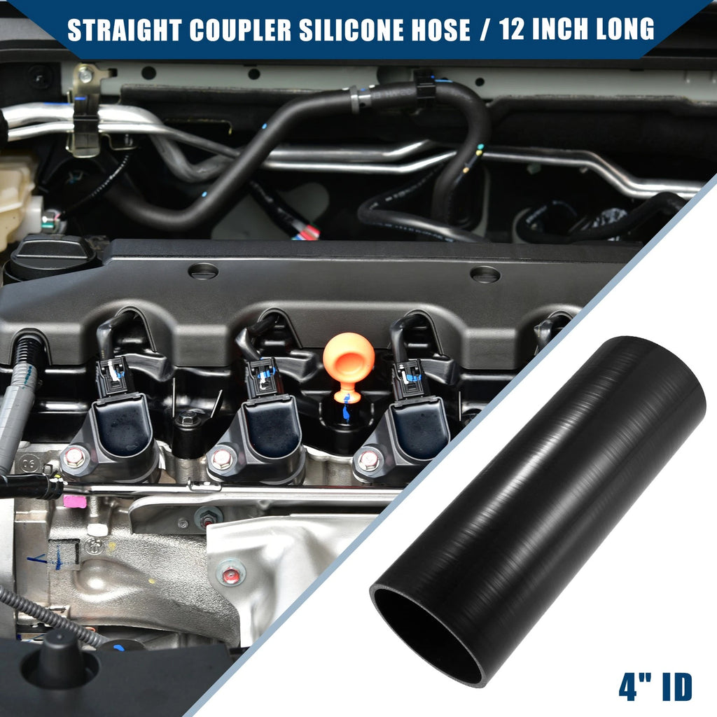 1Pc 4" ID Silicone Intercooler Coupler Hose for Universal Applications