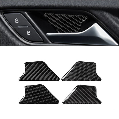 Carbon Fiber Inner Door Handle Bowl Cover Trim for Audi A3 8V (2013–2020)