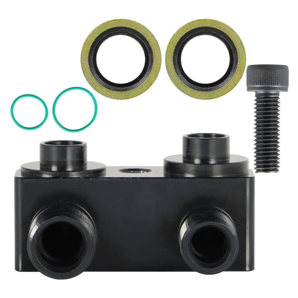 CNC Machined Adapter Fitting for LSX LS1 Swap AC Compressor