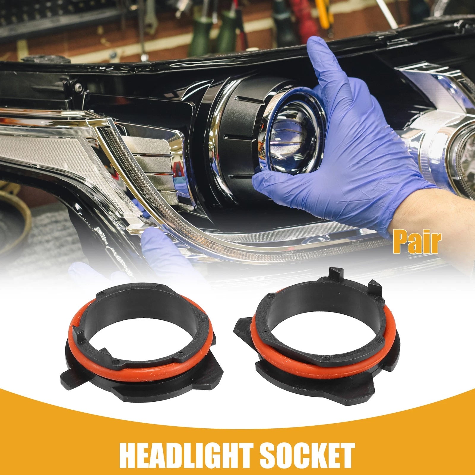 LED Headlight Retainer Holder Socket for BMW 5 Series (2008–2017)
