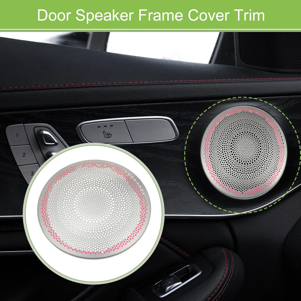 4Pcs Door Speaker Frame Cover Trim Front Rear for Mercedes C E GLC (2008–2024)