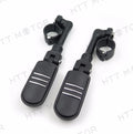 Adjustable Foot Pegs for Triumph Rocket & Yamaha (1.5", Black)