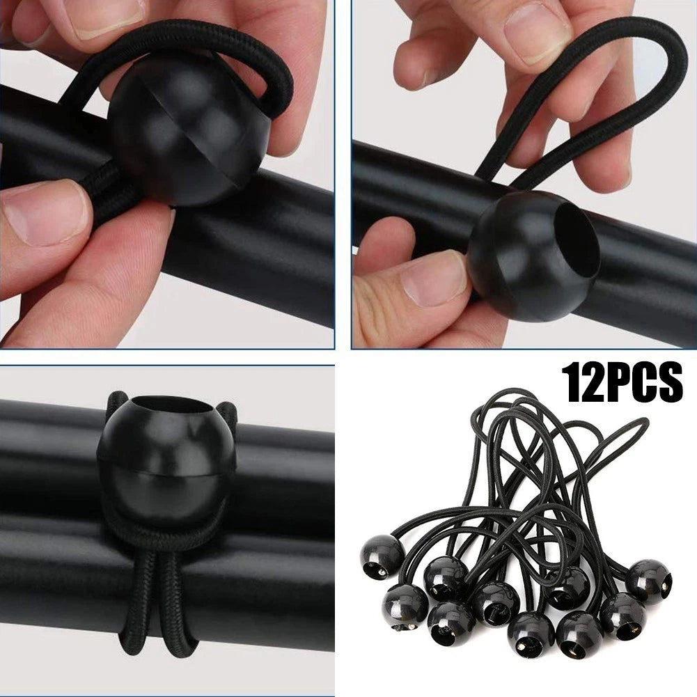 12PCS Shock Elastic Bouncy Rope for Household Use (15CM, 22mm Diameter)