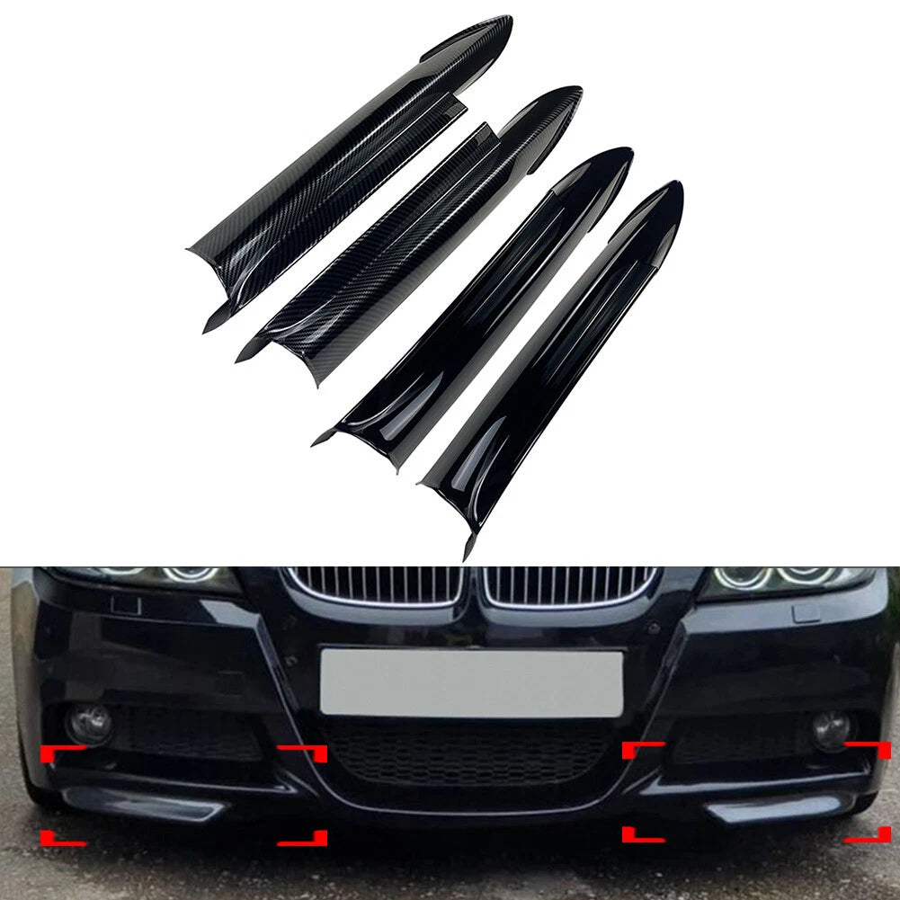 Front Bumper Splitter Lip Canard for BMW 3 Series E90 E91 (2005–2008)