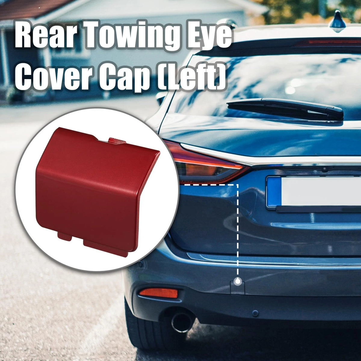 Rear Tow Hook Cover Cap Replacement for Mazda 6 (2013–2018)