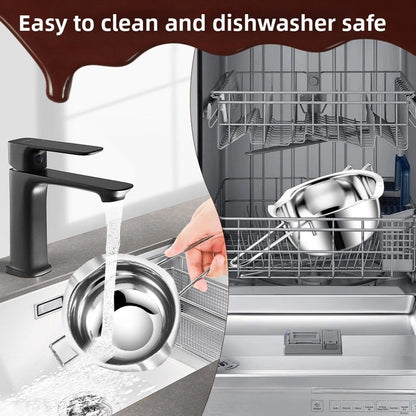 Stainless Steel Chocolate Melting Pot for Kitchen Multi Use