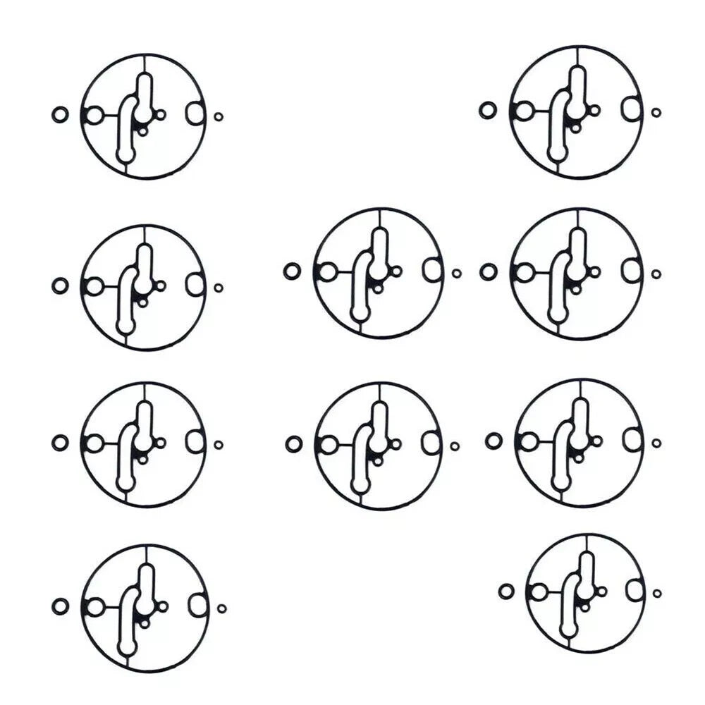 Set of 10 Carburetor Float Bowl Gaskets for Nikki B & Stratton (N/A) 698781 796184 799727