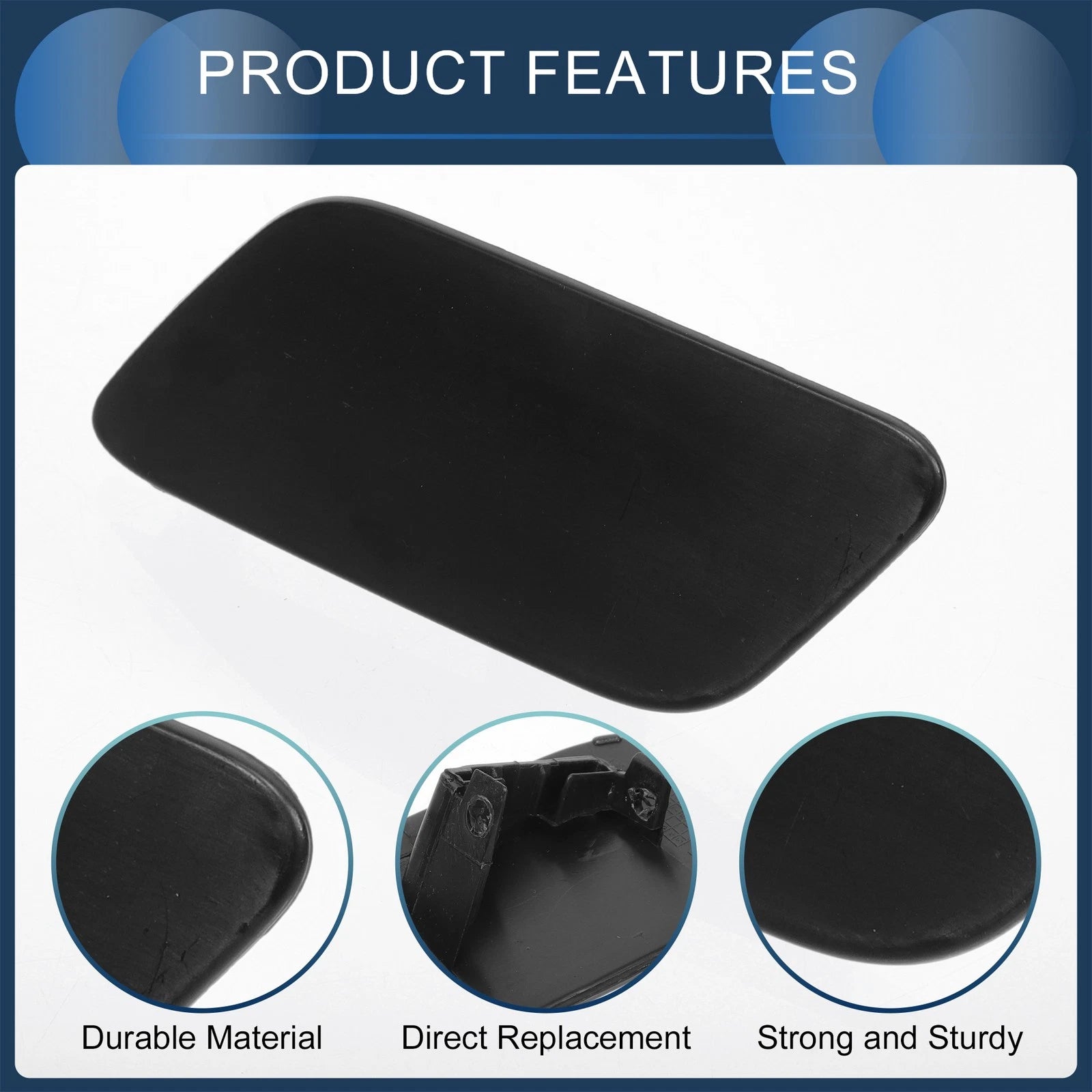 Front Left Washer Nozzle Cover Cap for Audi Q7 (2017–2019) 1 Pcs