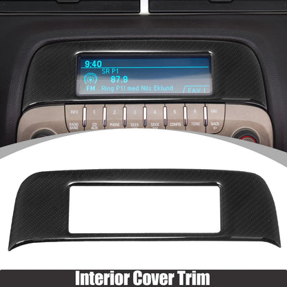 Carbon Fiber CD Panel Sticker Interior Trim for Chevrolet Camaro (2010–2015)