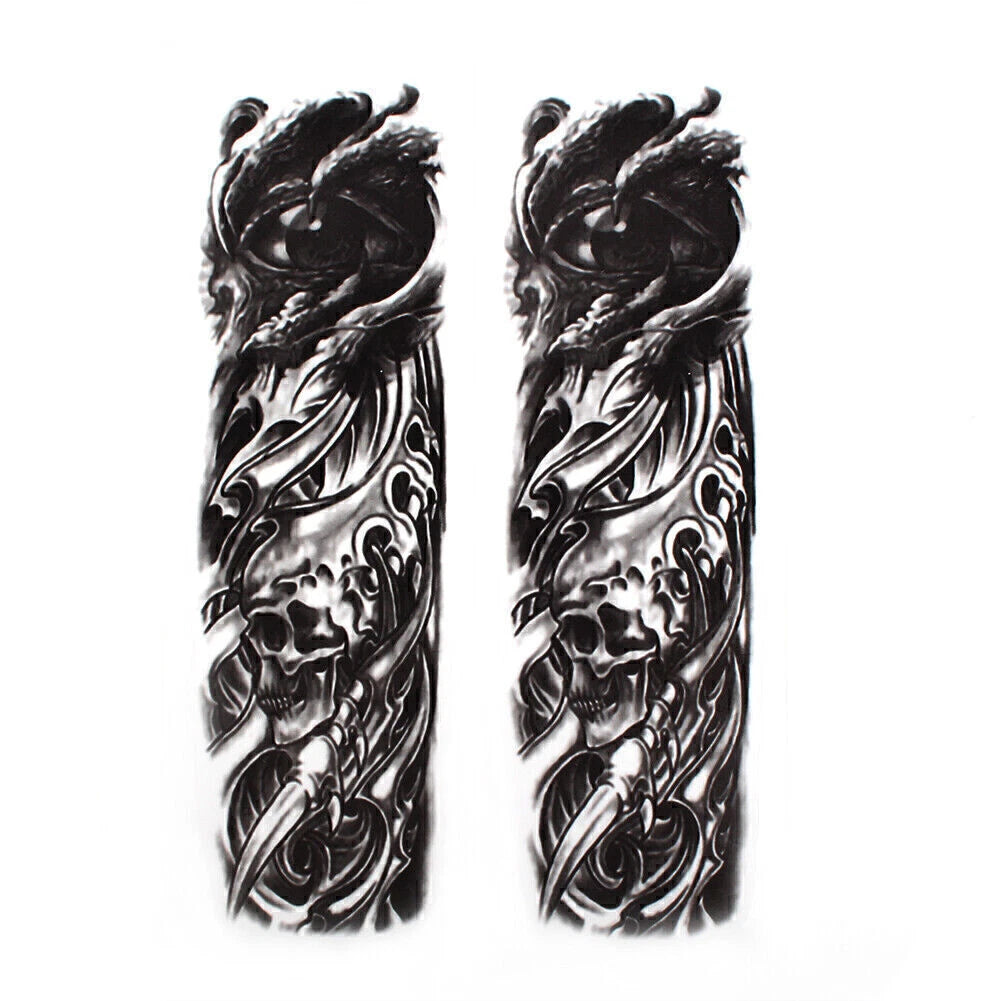 Custom Front Fork Skull Decal Medallion Nameplate Stickers A Fit Harley Yamaha