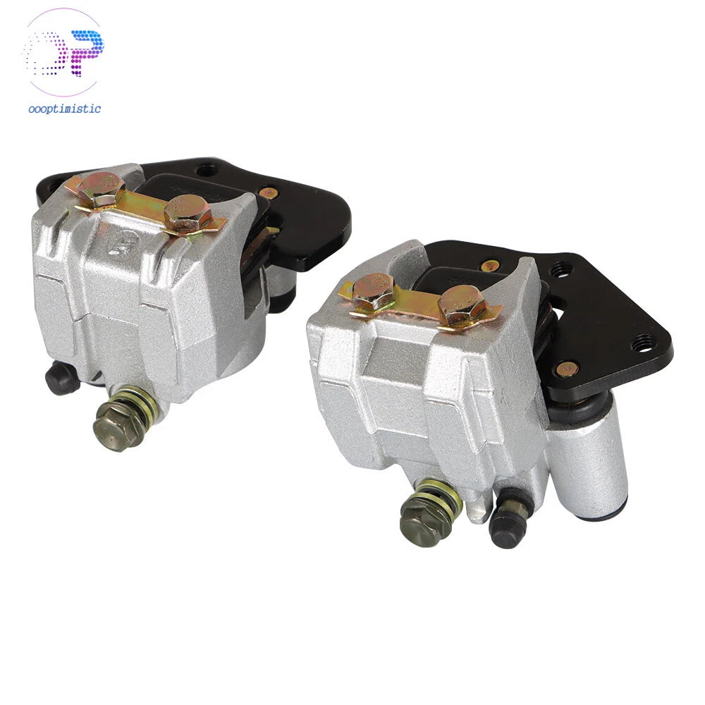 Front Left Right Brake Calipers for Kawasaki Prairie 360 (2003–2013) W/Pads