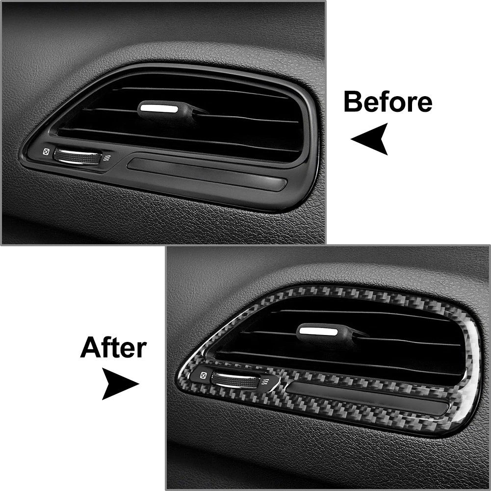 Side Air Vents Dash Trim for Dodge Challenger (2015–2023) Black