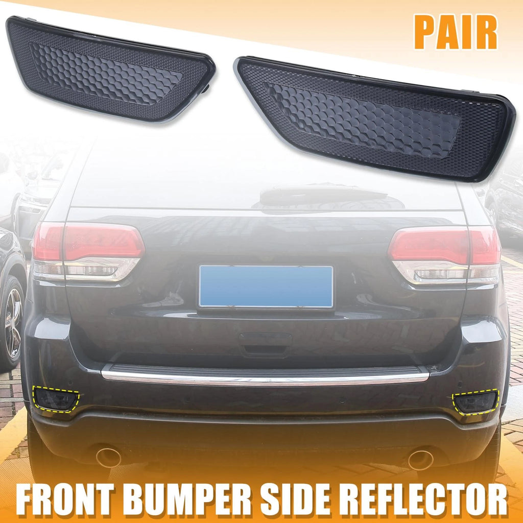 Bumper Reflector Replacement for Jeep Grand Cherokee Compass Dodge Journey (Black)