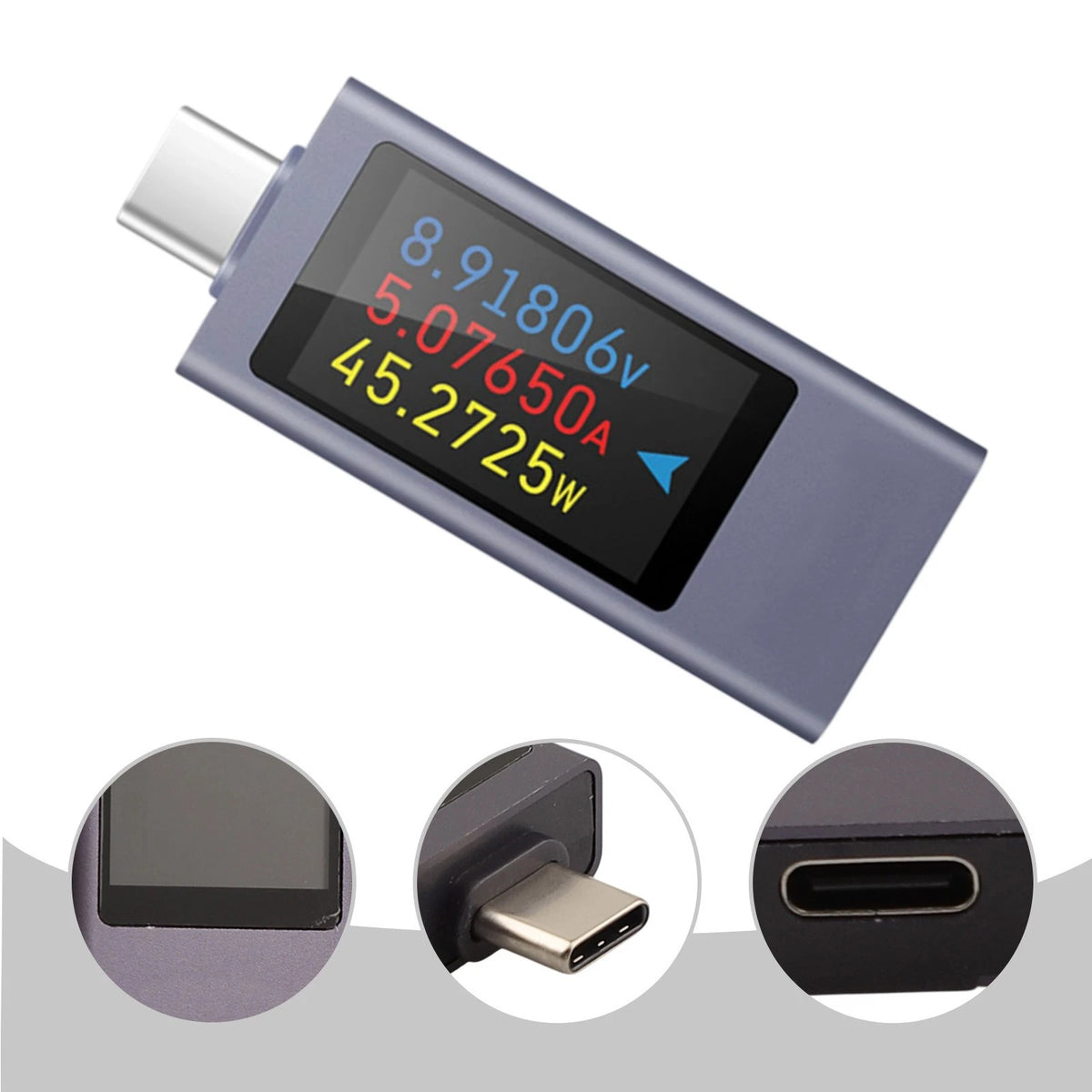 USB C Tester Meter for Phone Charging and Voltage Readings