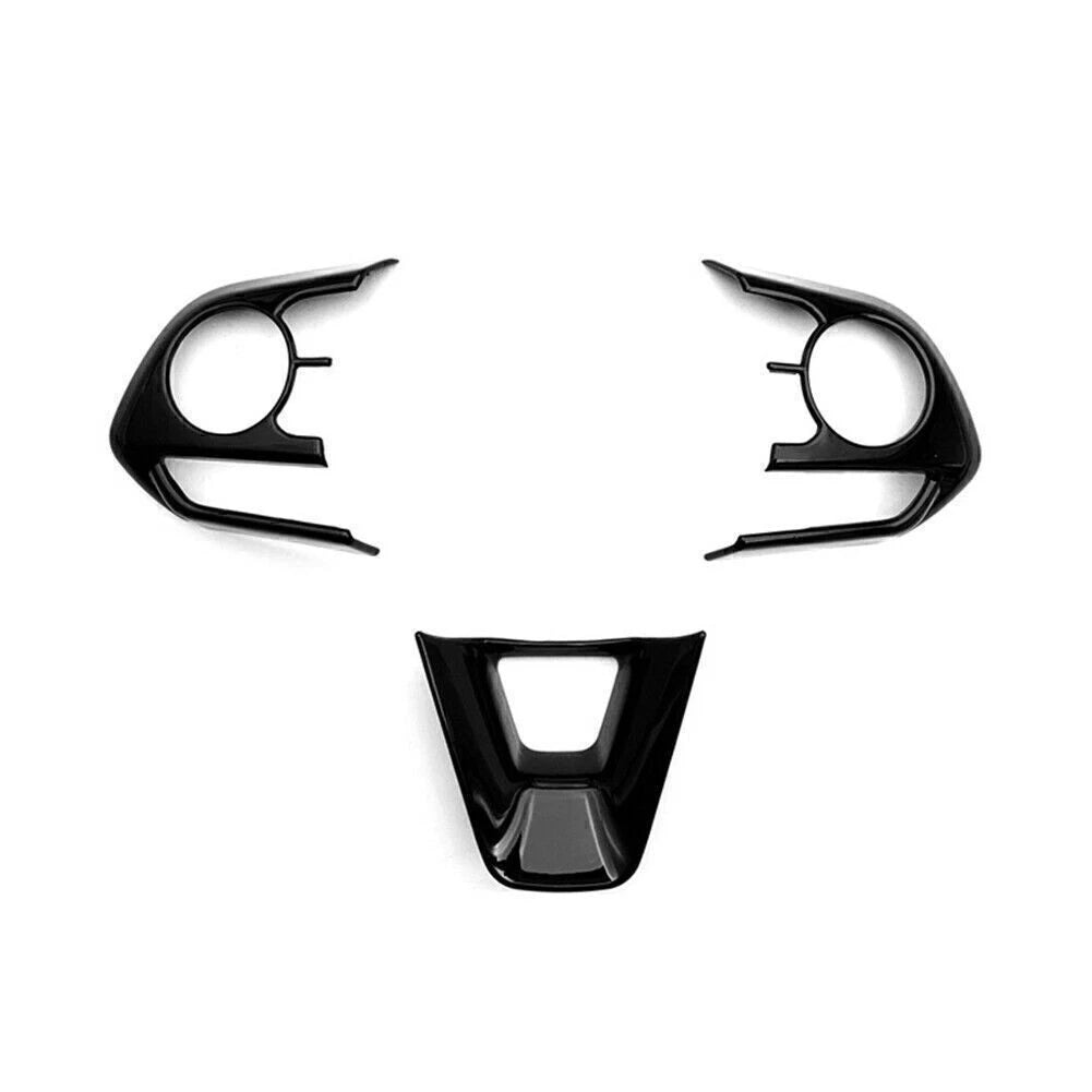 Steering Wheel Frame Cover Trim for Toyota Corolla (2019–2022) Carbon Fiber ABS