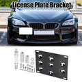 Front Bumper Tow Hook License Plate Mount Bracket Holder Set for Volkswagen (2008–2019)