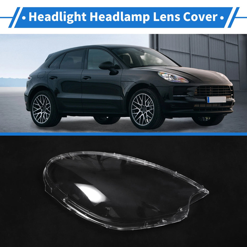 Headlight Lens Cover for Porsche Macan (2014–2018) PC Clear